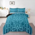 thumbnail image 1 of Erosebridal Boho Damask Bedding Sets King with Comforter,Aztec Southwestern Comforter Sets King Size,Geometry Bedroom Decor,Reversible,Breathable,3-Piece, 1 of 7