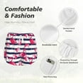 thumbnail image 6 of Lsque Flamingos Printed Women's Running Shorts with Liner Pockets,Elastic Quick Dry Workout Athletic Gym Yoga Shorts,Womens High Waist Shorts-Small, 6 of 9