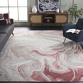 thumbnail image 2 of SAFAVIEH Meadow Felicity Abstract Area Rug, Light Grey/Pink, 6'7" x 6'7" Square, 2 of 11