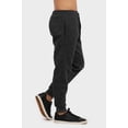 thumbnail image 2 of 247 Frenzy SP1110-BKM-2X Mens Knocker Medium Weight Jogger Fleece Sweat Pants, Black & Marled - 2XL, 2 of 4