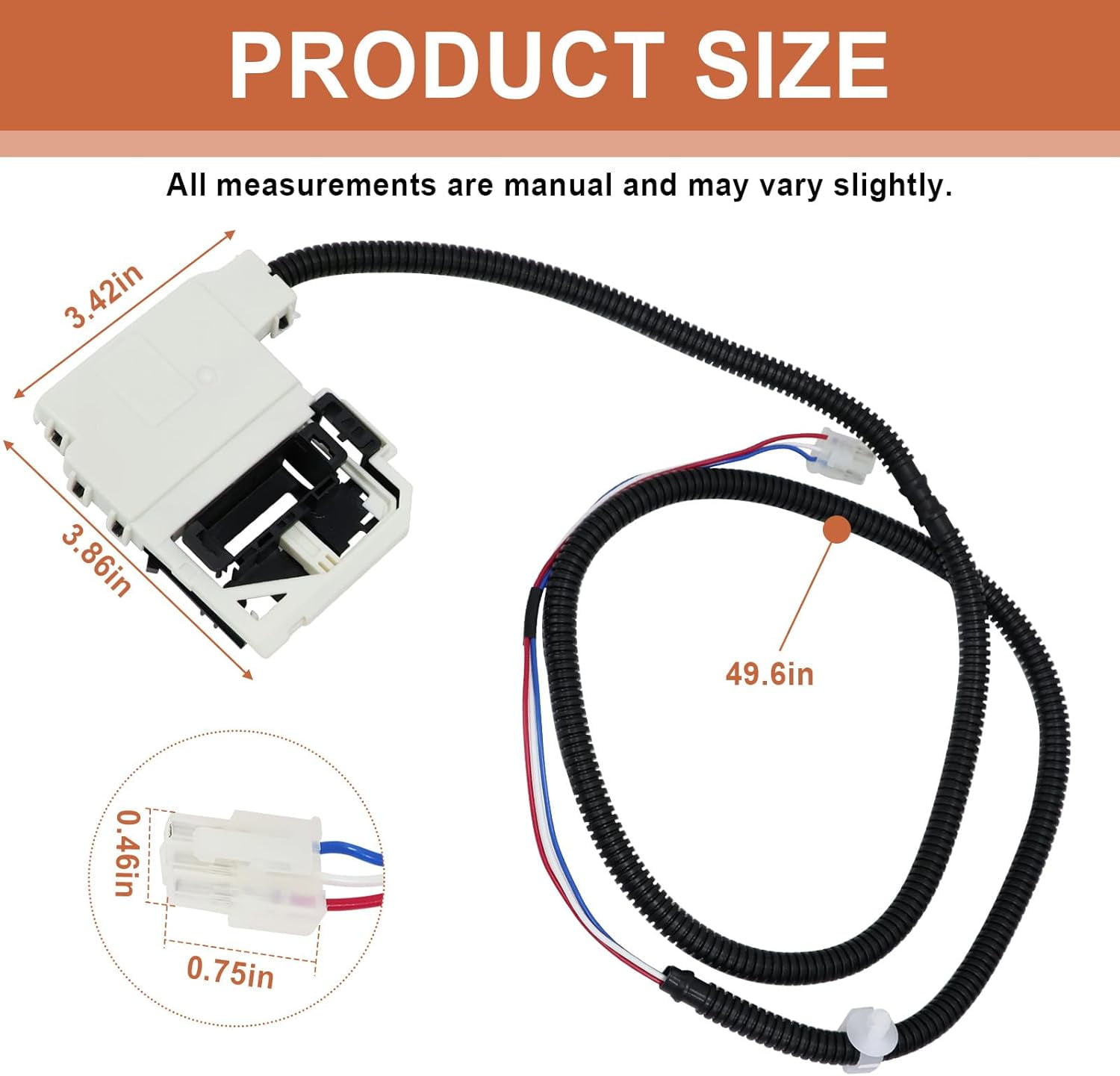 W11368616 W11670519 Washer Lid Lock Latch Assembly Compatible with Whirlpool & Maytag Washing Machine Lid Lock Switch MVW4505MW0 MVW5430MW1 MVW5430PBK0 MVW5435PW0, Replaces AP7214714, PS17215992