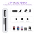 thumbnail image 2 of Lector de tarjetas de memoria USB C a Micro SD TF RayCue 3 en 1, 2 of 6