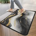 thumbnail image 4 of Black White Gray Gold Marble Pattern Door Rugs,Washable Non Slip Door Mats Indoor,Decorative Door Mats,Entry Mat Indoor for Entrance,Bedroom,Kitchen,Bathroom,30"x17", 4 of 6