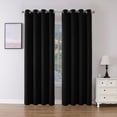 thumbnail image 1 of Juego de cortinas opacas Joydeco, 214 cm de longitud, 2 paneles, color negro, 1 of 7