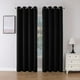 thumbnail image 1 of Juego de cortinas opacas Joydeco, 214 cm de longitud, 2 paneles, color negro, 1 of 7