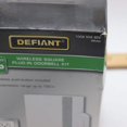 thumbnail image 3 of Defiant Wireless Plug-in Doorbell Kit with Wireless Push Button, White with Gray Fabric, 3 of 5