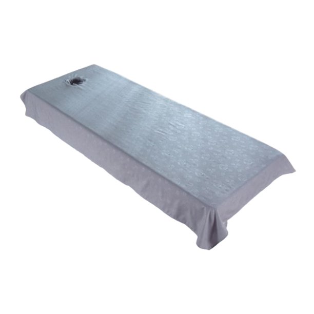 Sábana de salón de belleza Salvador con agujero mantel reutilizable 120 cm x 200 cm Gris