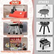 Kitchen Playset Toys For Kids Toys, Kids BBQ Grill Playset with Smoke, Sound & Light, Toy Grill for Kids, Pretend Play Food, Interactive Toys Barbecue Cooking Game for Toddlers Boys Girls 3-5