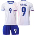 thumbnail image 1 of Copa de Europa 2024 Camiseta de visitante de Francia No. 10 Traje de camiseta de fútbol de Mbappé 11 Camiseta transfronteriza de DembéléNúmero 9 Giroud, 1 of 1
