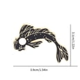 thumbnail image 5 of YIEMEEN 2pcs Fashionable Breastpin Yin Yang Kois Fish Brooches Elegant Clothing Badge, 5 of 9