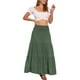 thumbnail image 2 of Falda Maxi Chic de Verano Inspire para Mujer, Falda Larga Bohemia de Cintura Alta Elástica en Verde, 2 of 6