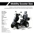 thumbnail image 3 of Xlluproid 4-Wheel Mobility Scooter for Adults & Seniors,600lbs Capacity, 3-Speed Electric Powered Mobility Scooter,1000W All Terrain Long Range Adjustable Seat Rear Lockbox,Black, 3 of 14