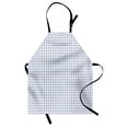 thumbnail image 1 of Abstract Apron, Symmetric and Geometric Composition of Flower Like Shapes in Soft Tones, Unisex Kitchen Bib with Adjustable Neck for Cooking Gardening, Adult Size, Ceil Blue and White, by Ambesonne, 1 of 4