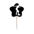 thumbnail image 1 of Black Roller Skating Sport Outline Toothpick Flags Star Lable Cupcake Picks, 1 of 3