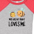 thumbnail image 4 of Inktastic Bees My Great Aunt Loves Me Boys or Girls Baby Bodysuit, 4 of 5