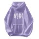 thumbnail image 1 of Gibobby Túnica de moda Sudadera de mujer de manga larga con estampado diario Sudadera larga con capucha Sudadera con cordón Estampado （Morado， XL), 1 of 4