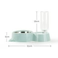 thumbnail image 7 of SPRING PARK Double Dog Cat Bowls, Water and Food Bowl Set with Detachable Stainless Steel Bowl, Automatic Water Dispenser Bottle, Pet Feeder for Small Medium Size Dog Cat, 7 of 7