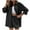 Two Piece Sets for Women Black, variant on Womens Shorts Sets 2 Piece Button Up Collared Long Sleeve Shirts Going Out Loungewear Outfits Casual Solid Comfort Suits Fall