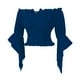 thumbnail image 2 of Blusa Mingyuezai Renaissance Peasant con hombros descubiertos para mujer, 2 of 6