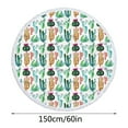 thumbnail image 2 of kladzum Beach Towel Round Printed Microfiber Beach Towel Super Lightweight Colorful Bath Towel Sandproof Beach Blanket Beach Mat Multi-Purpose Towel for Travel Swimming Pool, 2 of 5