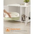 thumbnail image 4 of Hidden Cat Litter Box Enclosure Furniture Large Multi-Functional Cat Litter Box Washroom with Removable Divider White, 4 of 8