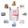 thumbnail image 6 of Fotbe Flamingo Laundry Basket with Handles, Waterproof Large Laundry Hamper, Wash Bag for Corner Dorm, Rolling Laundry Basket with Handles-Medium, 6 of 8