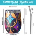 thumbnail image 5 of 12oz Stainless Steel Insulated Wine Tumbler with Lid and Straw – Double Wall Vacuum Mug for Hot & Cold Drinks, 304 Steel Interior, Sweat-Free Design, 5 of 5