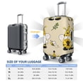 thumbnail image 6 of Kdxio Gnomes Bees And Sunflowers Pattern Luggage Cover for Travel,Elastic and Durable,Fits 18-32 Inch,Anti-Scratch Suitcase Protector, 6 of 9