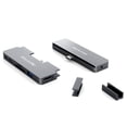 thumbnail image 3 of docooler 7-in-1 Type-C Hub with USB3.0 Audio HD Port TF Card Slots Compatible with Pro Type-C Phone Tablet Laptop, 3 of 7