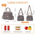 thumbnail image 3 of MEXS Lunch Bag for Women Reusable Lunch Box Quilted Puffer Large Capacity Insulated Cooler Tote Bags Work Travel Picnic, 3 of 7
