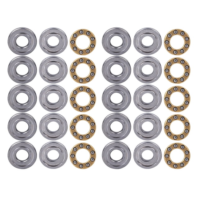 Jadeshay Cojinete de Empuje 10 Piezas Cojinete de Bolas de Empuje Juego de cojinetes de Acero Plano de Alta precisión en Miniatura(F4-10M 4 * 10 * 4mm)