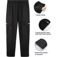 thumbnail image 4 of Pantalones de chándal, pantalones deportivos transpirables para hombre, pantalones de ocio, pantalones de jogging, pantalones deportivos elásticos lisos, pantalones de entrenamiento, pantalones cargo, 4 of 5