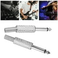 thumbnail image 3 of Audio Adapter Male Joiner Guitar Speaker Straight Jack Audio Adapter Guitar Speaker Plug 2Pcs Audio Adapter Male Coupler Joiner Guitar Earphone Straight Jack Plug In Connector, 3 of 8