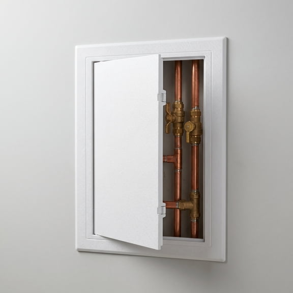 ETEREAUTY White Plastic Wall Mounted Drywall Access Door Panel, Easy to Install for Home and Indoor Use