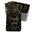 thumbnail image 1 of Inkdotpot Gold Foil Paper Hang Tags ThankYou For Celebrating With Me Birthday Favor Tags 100 Pack, 1 of 6