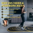 thumbnail image 6 of Jump Rope Mat 63"x27" Exercise Fitness, Non-Slip Indoor Outdoor Crossrope Mat, 6mm Thick High-Density Workout Jumping Pad for Home Gym Flooring and Concrete, 6 of 8