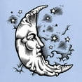 thumbnail image 6 of Wild Bobby Crescent Moon Astrology Puff Print Fashion Men's Tee, Light Blue, Large, 6 of 6
