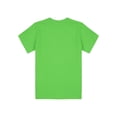 thumbnail image 4 of Alvivi Kids Boys Casual Short Sleeve Pure Cotton T-shirt School Uniform Top Toddler Baseball Tee Green 5-6, 4 of 5