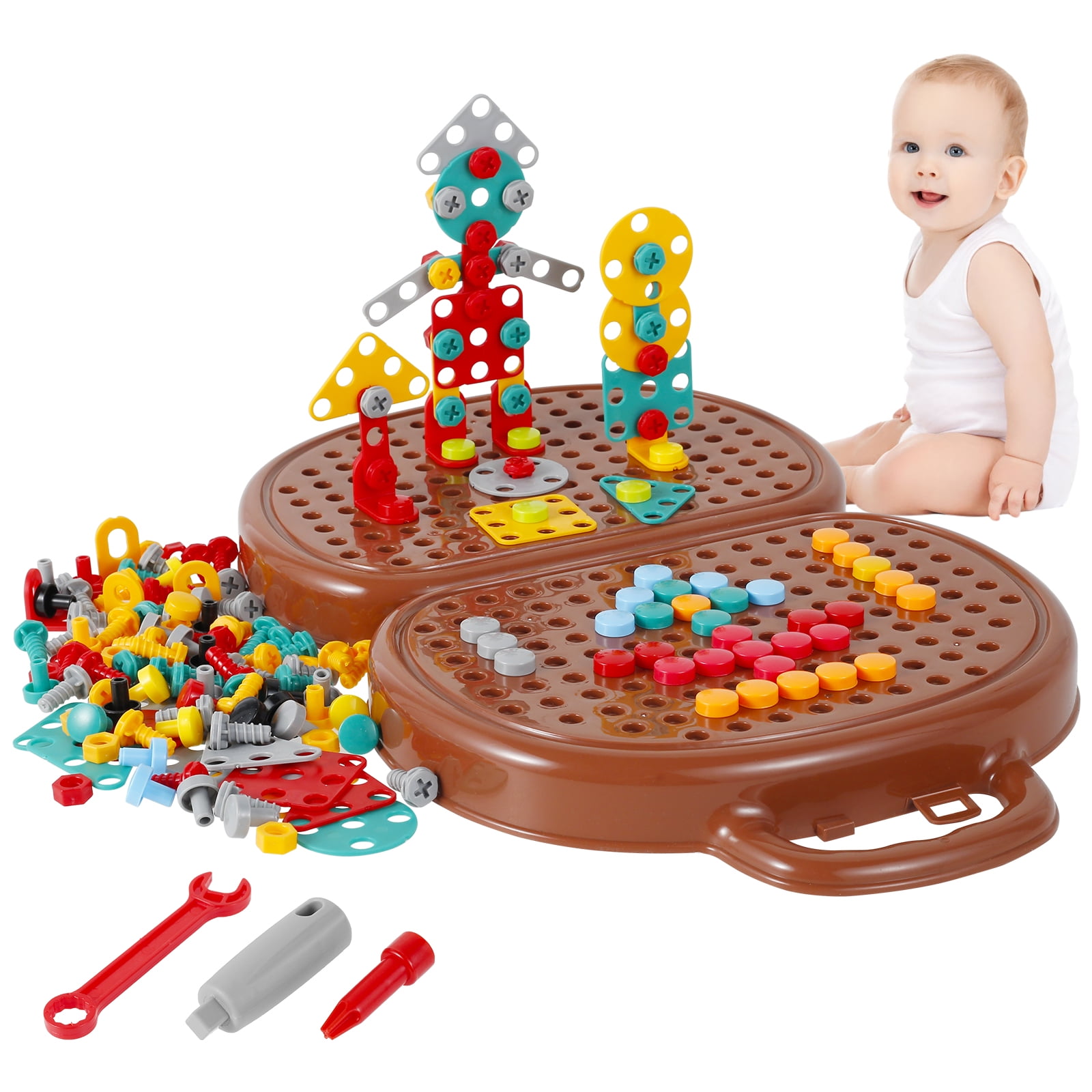 10pcs MOC Brick Parts 55295 604547 Tool Hammer Cross Pein Compatible  Building Block Particle DIY Assmble Kid Puzzle Toy Gift