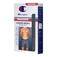thumbnail image 5 of Champion Men’s Boxer Briefs – 3 Pack Performance+ Underwear, Flexible Fit, Moisture-Wicking, Sizes S–2XL, 5 of 5