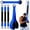 Blue, variant on 5pcs Heavy-Duty Latex Resistance Bands Set, 225lbs Max, for Full Body Workouts: Lat, Shoulder, Arm, Deltoid Push, Face Pull, Bicep Curl