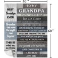 thumbnail image 3 of Grandpa Gifts,Gifts for Grandpa,Grandpa Birthday Gifts,Best/Great Grandpa Gifts,Birthday Gifts for Grandpa from Grandchildren/Granddaughter/Grandson,Grandfather Gift,Grandpa Blanket 60"x50", 3 of 6