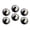 C0448, variant on Glass Refrigerator Magnet 6Pcs Magnetic Fridge Sticker,Decor for Kitchen,Whiteboard,Cabinet,Graceful Pattern Of Bird On Jasmine Flower Background