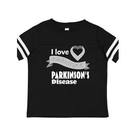

Inktastic I Love Someone with Parkinsons disease gray heart ribbon Gift Toddler Boy or Toddler Girl T-Shirt