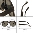 thumbnail image 4 of Gafas de sol retro de moda Gafas de sol de doble haz sin maquillar para hombres y mujeres Gafas de sol, 4 of 6