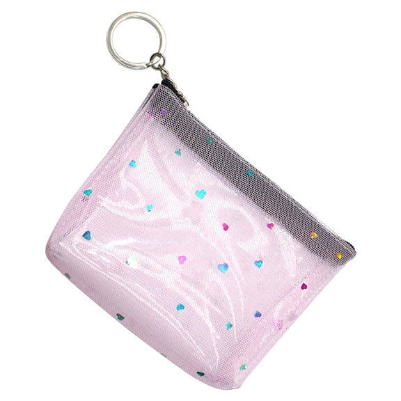 Minkissy Small Clear Purse Wallet for Women, Cute Fashionable Compact Lightweight Design, Perfect for Everyday Use, 1 Pack
