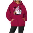 thumbnail image 2 of WEAIXIMIUNG Sweatshirts à Col Rond pour Femmes Zip Up Décontracté à Col Rond avec Poche Imprimé Hoodie, 2 of 3