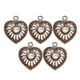 thumbnail image 2 of de 5pcs de Colgante de Pendiente Colr de Rhinestone Hueca Decoración DIY para Ropas Bolsas café Hugo Colgante hueco, 2 of 8