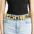 thumbnail image 5 of DC Comics Belt, Seatbelt Buckle Belt, Vintage Batman Logo Bat Signal Yellow, Youth 22 to 32 Inches, 5 of 9
