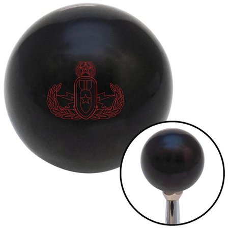 American Shifter 106910 Red Military EOD Black Shift Knob with M16 x 1.5 Insert Shifter Auto Manual Custom